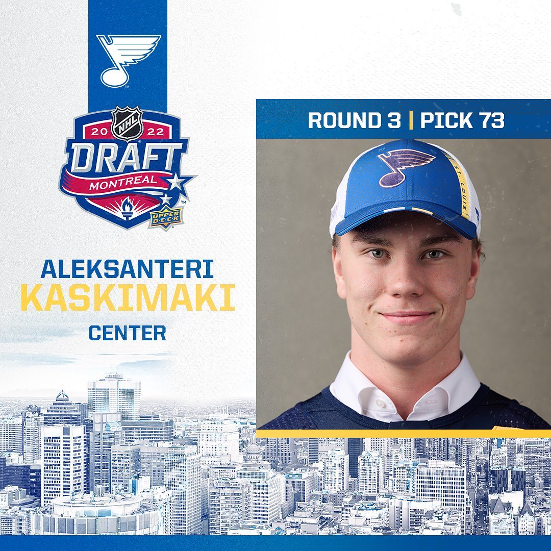 With their picks on Day 2 of the 2022 #NHLDraft, the St. Louis Blues are proud t...