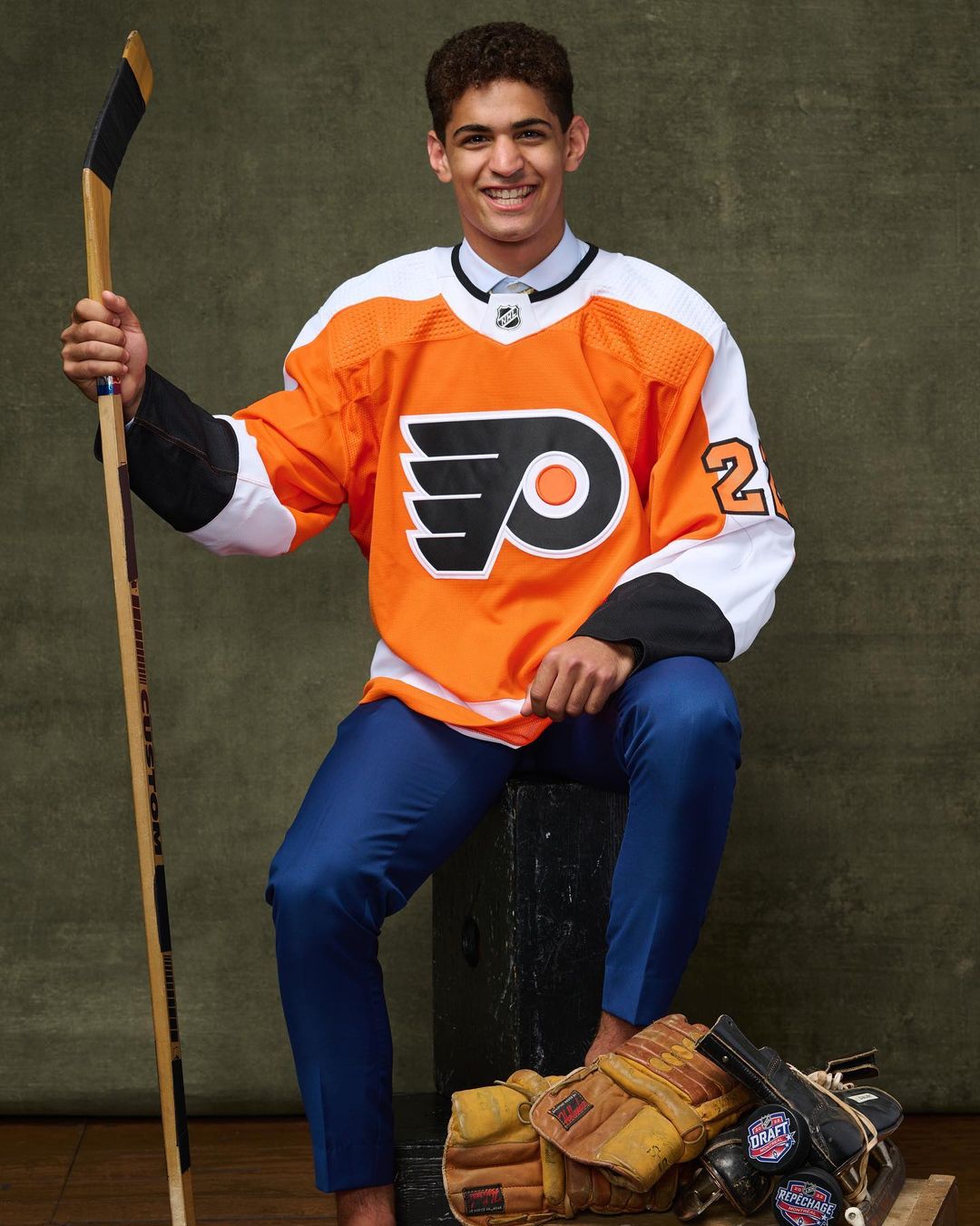 The new Flyers faces of Day 2 at the #NHLDraft...