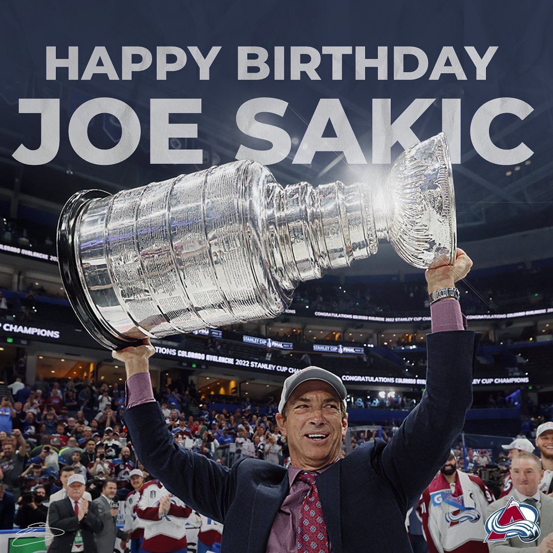 Happy birthday, Joe! Thank you for all you do! #GoAvsGo...