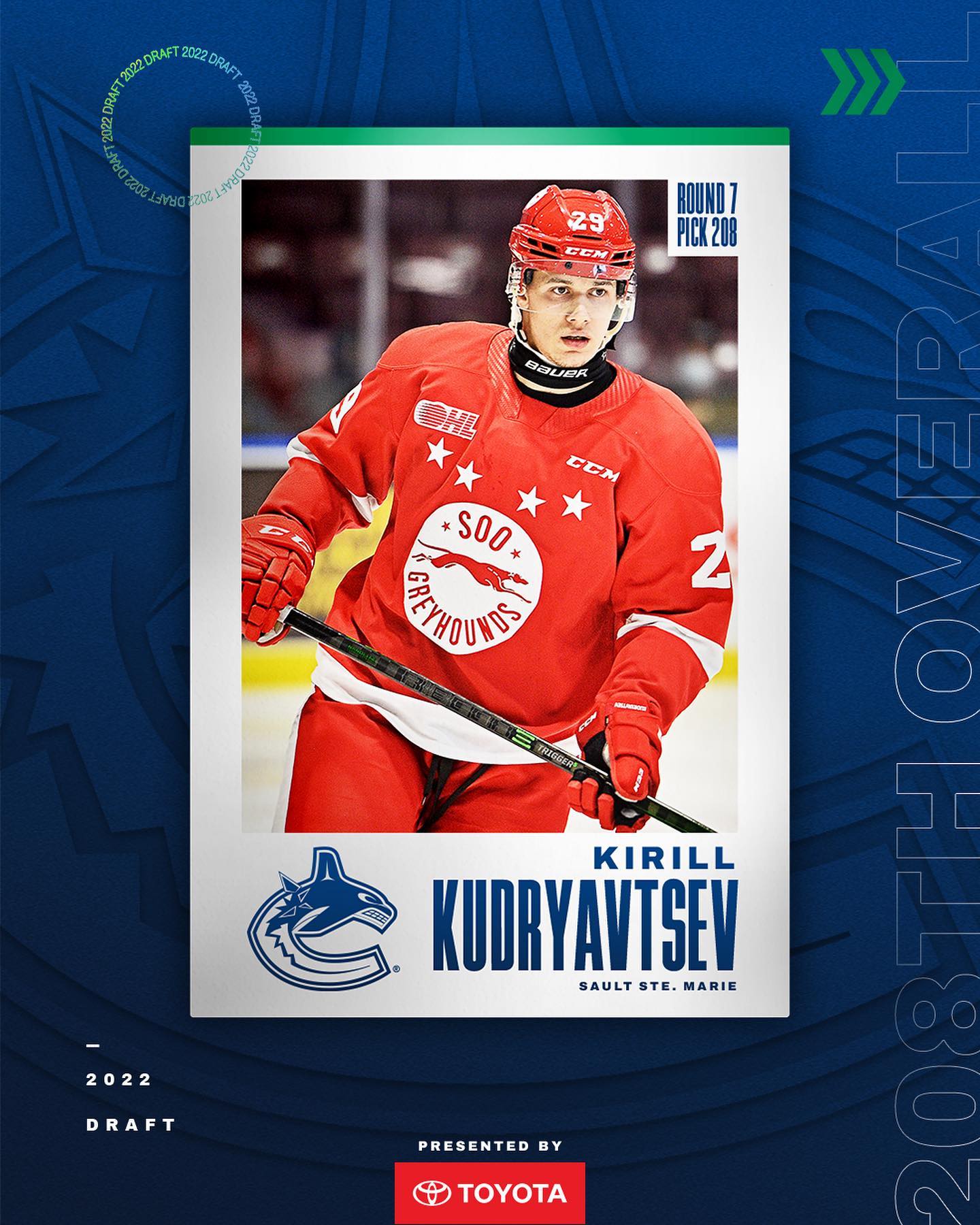 And with our final pick of the 2022 #NHLDraft, we select Kirill Kudryavtsev!...