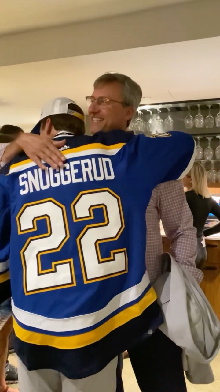 Ending the night on a high Note. #stlblues #NHLDraft...