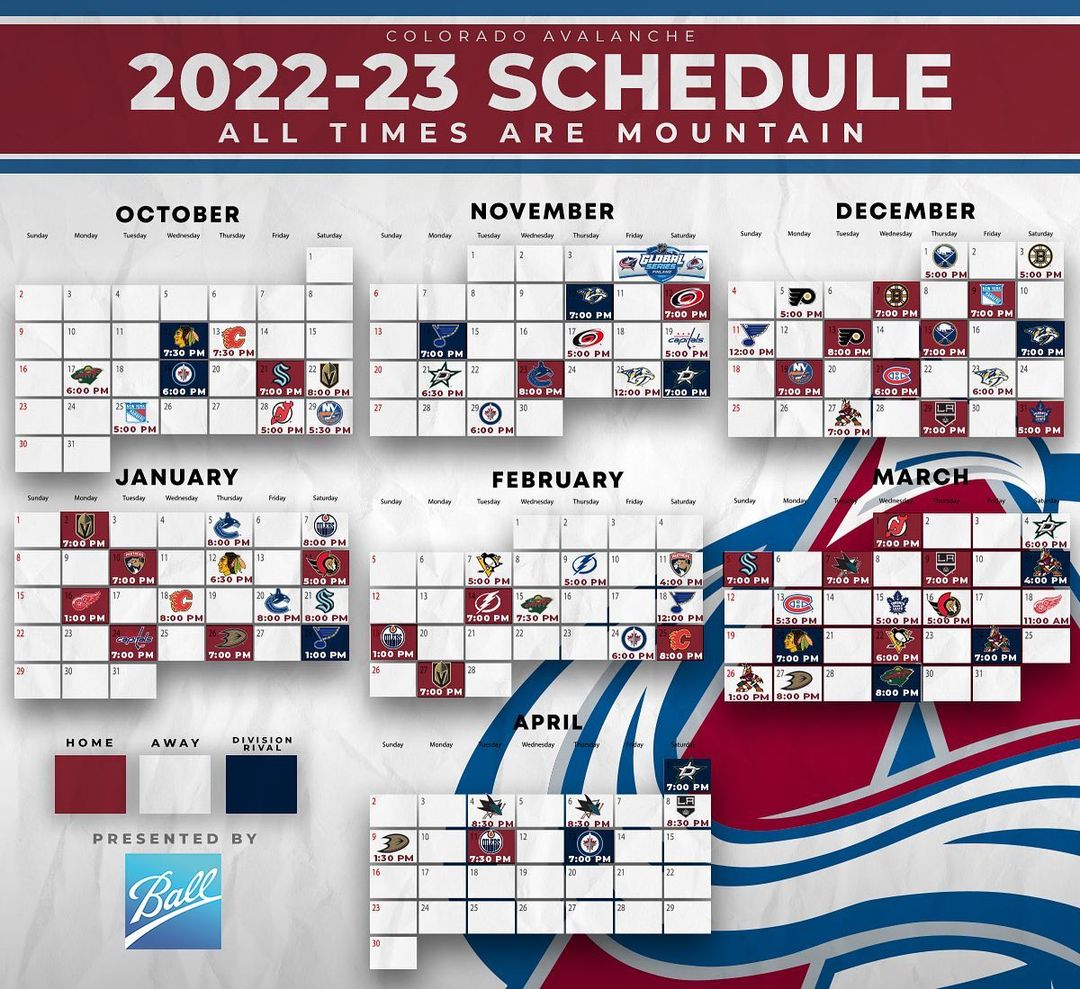 Summer just started but we’re already dreaming of October. #GoAvsGo...