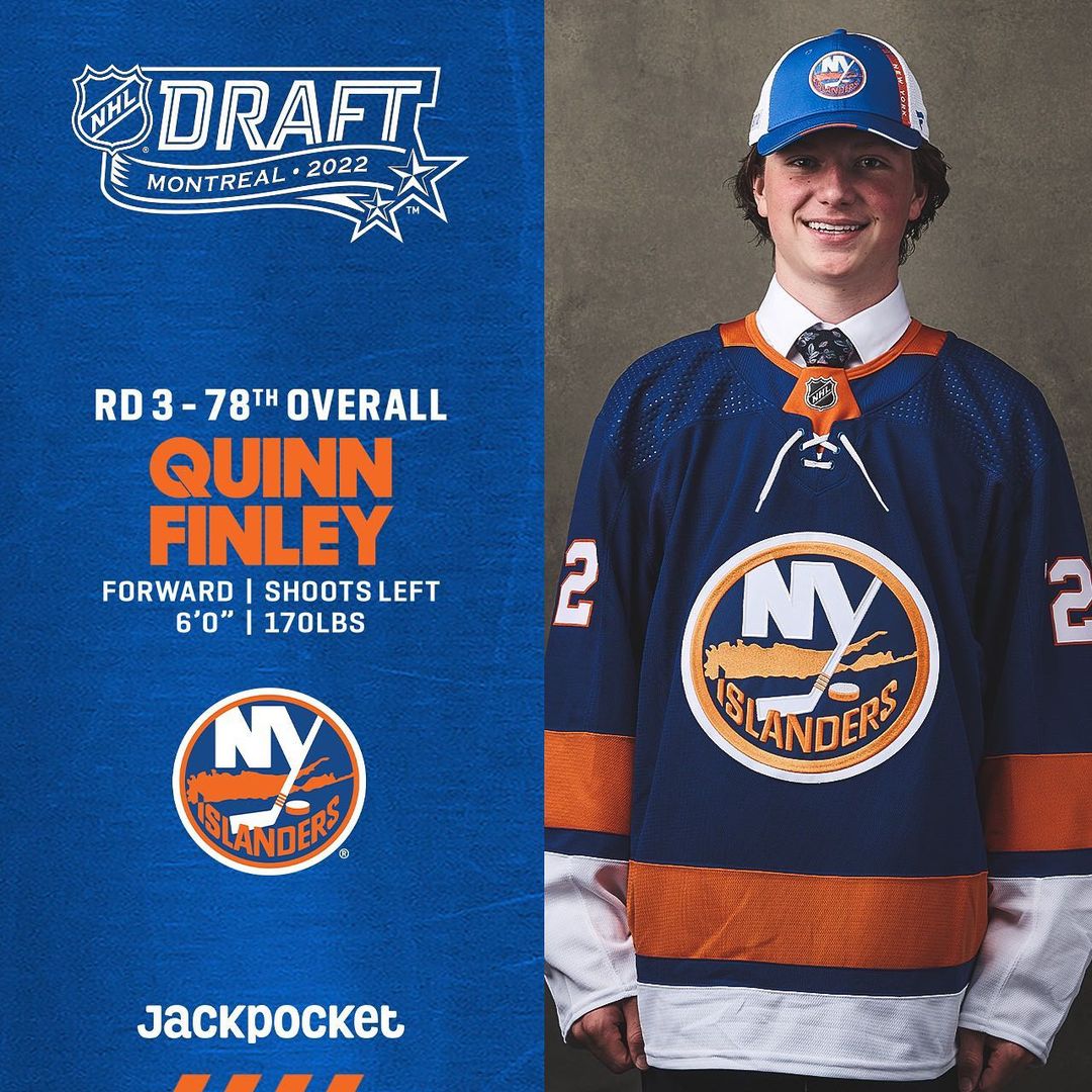 With the 78th selection of the 2022 #NHLDraft the #Isles selected Quinn Finley.
...