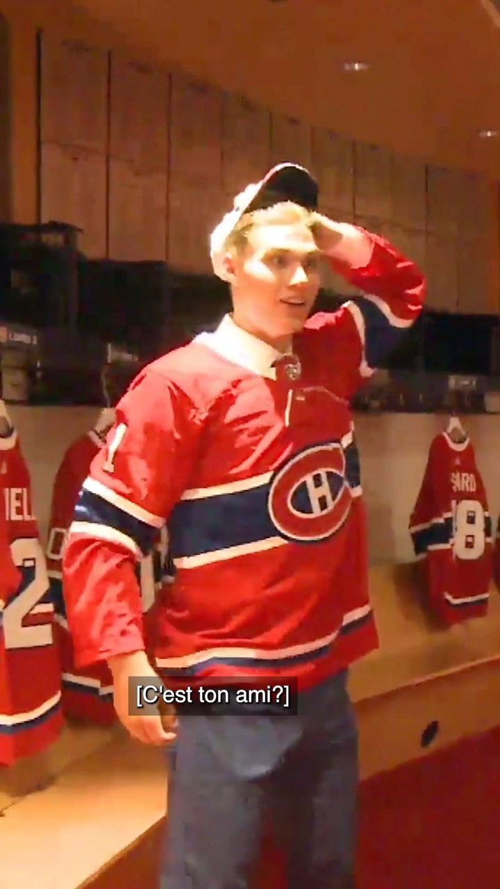 Quand ton meilleur ami se fait aussi repêcher par Montréal.

When your best bud ...