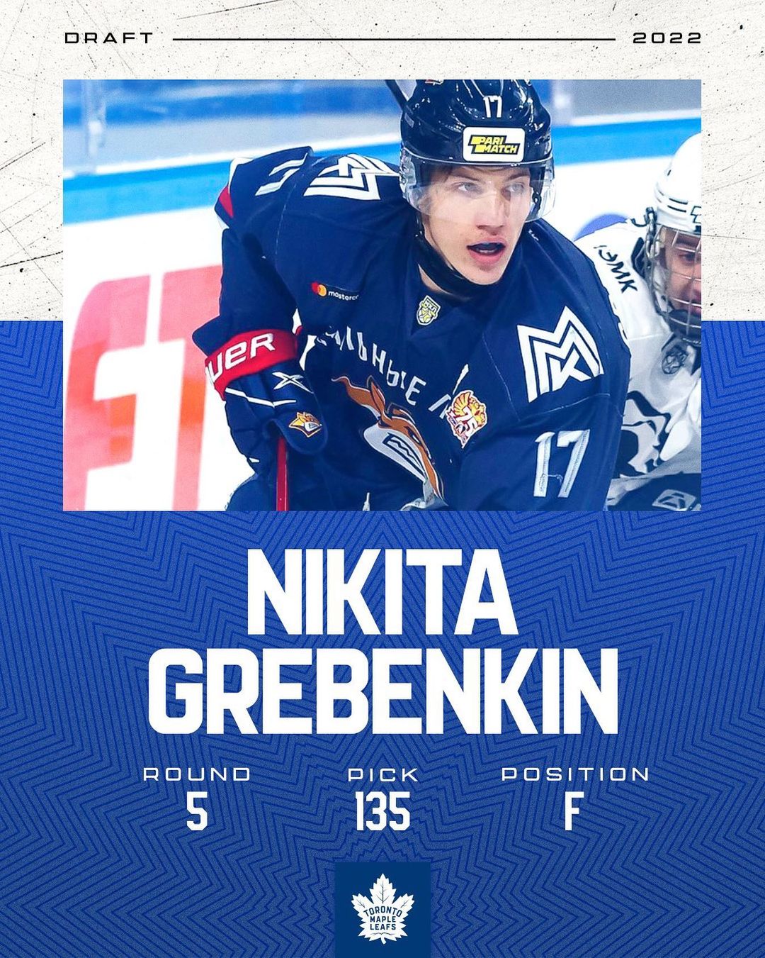 Welcome to Toronto, Nikita

#nhldraft #leafsforever...