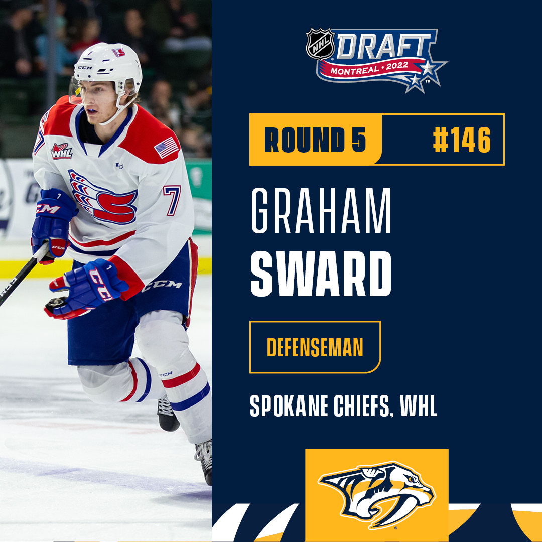 Another pick is in! With the 146th overall pick in the 2022 #NHLDraft, the Nashv...