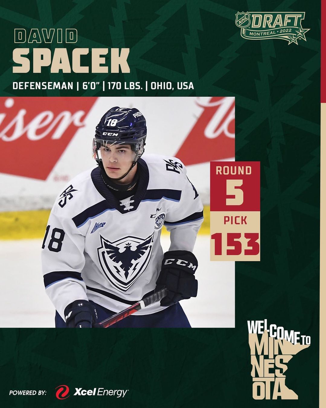 Welcome to Minnesota, David! 
#mnwild x #NHLDraft...