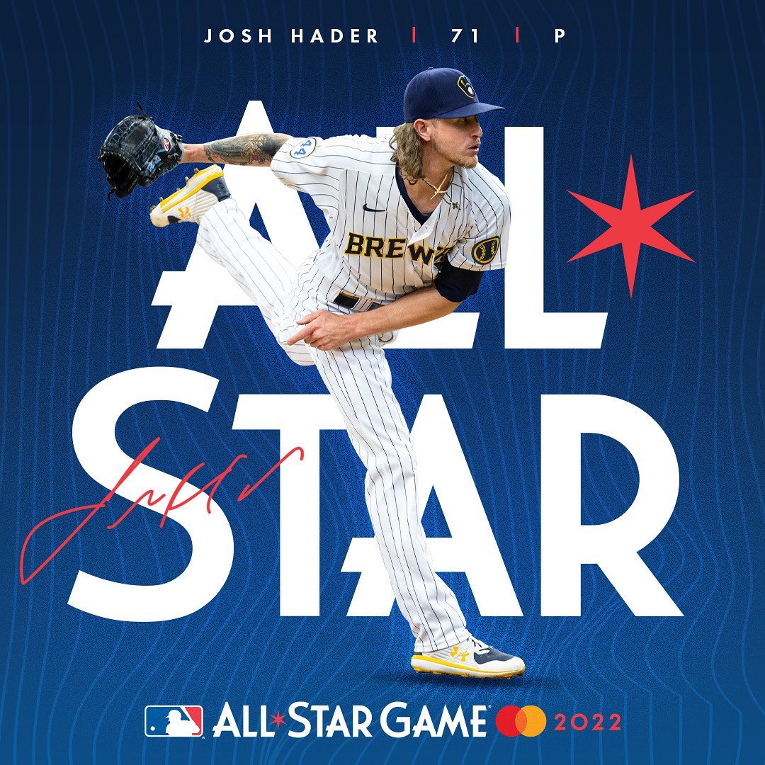 Four-time All-Star!  Hader’s headed to LA.  #ThisIsMyCrew...