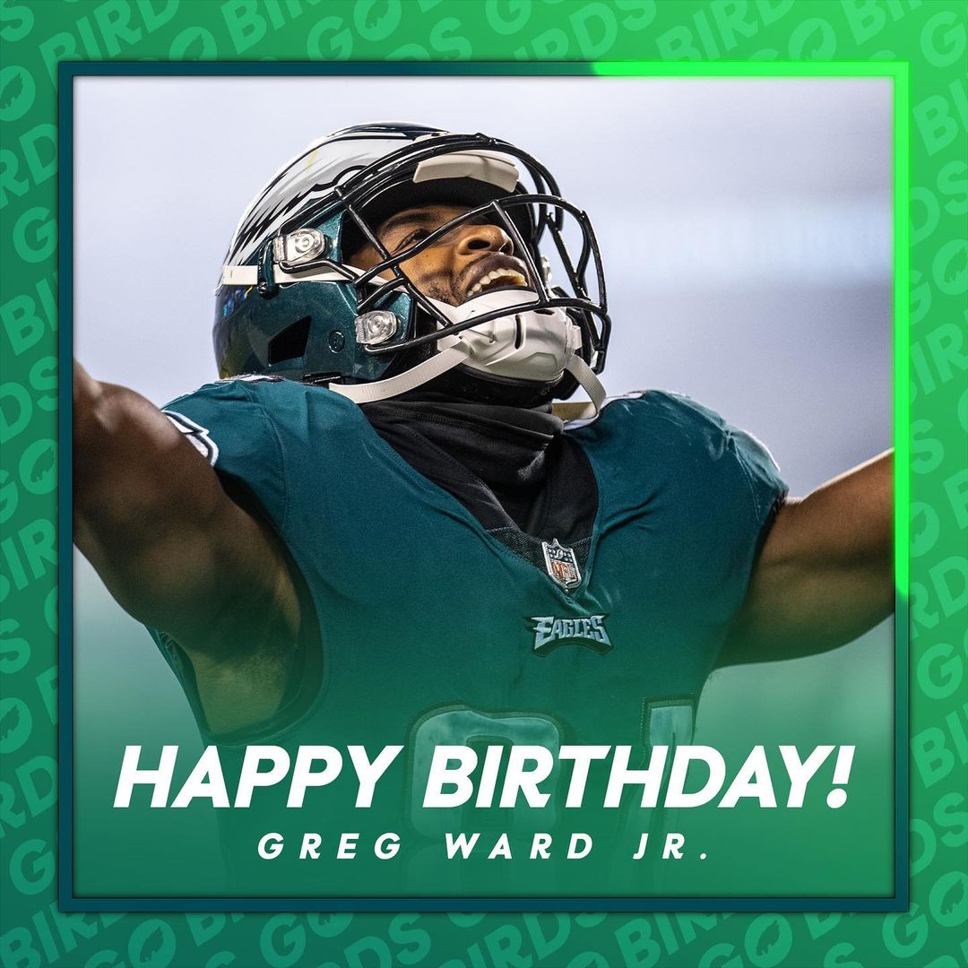 Help us wish @gwardjr_nwh17 a happy birthday! 

#FlyEaglesFly...