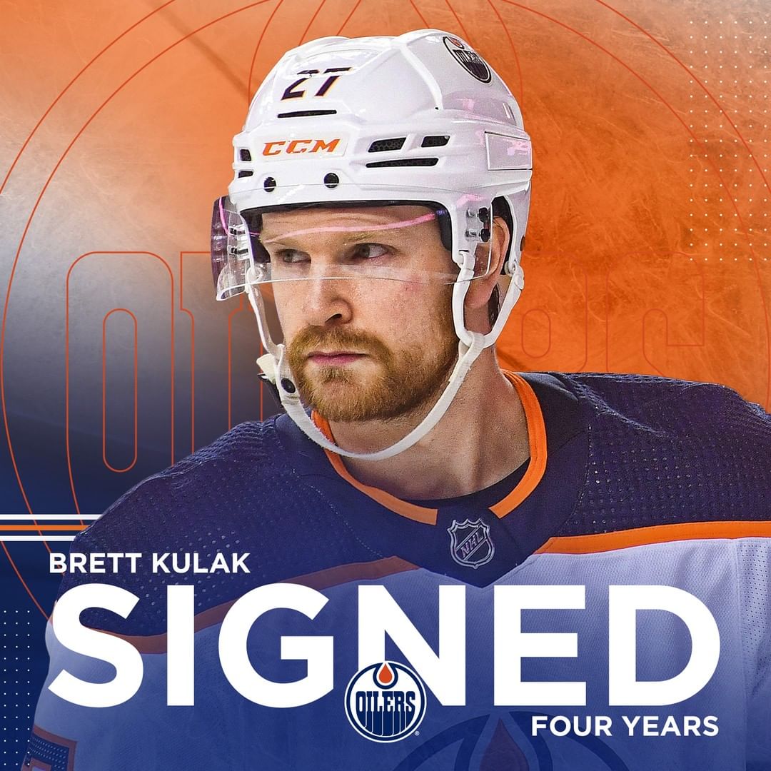 Keeping our guy from Stony  

The #Oilers have agreed to terms with Brett Kulak ...