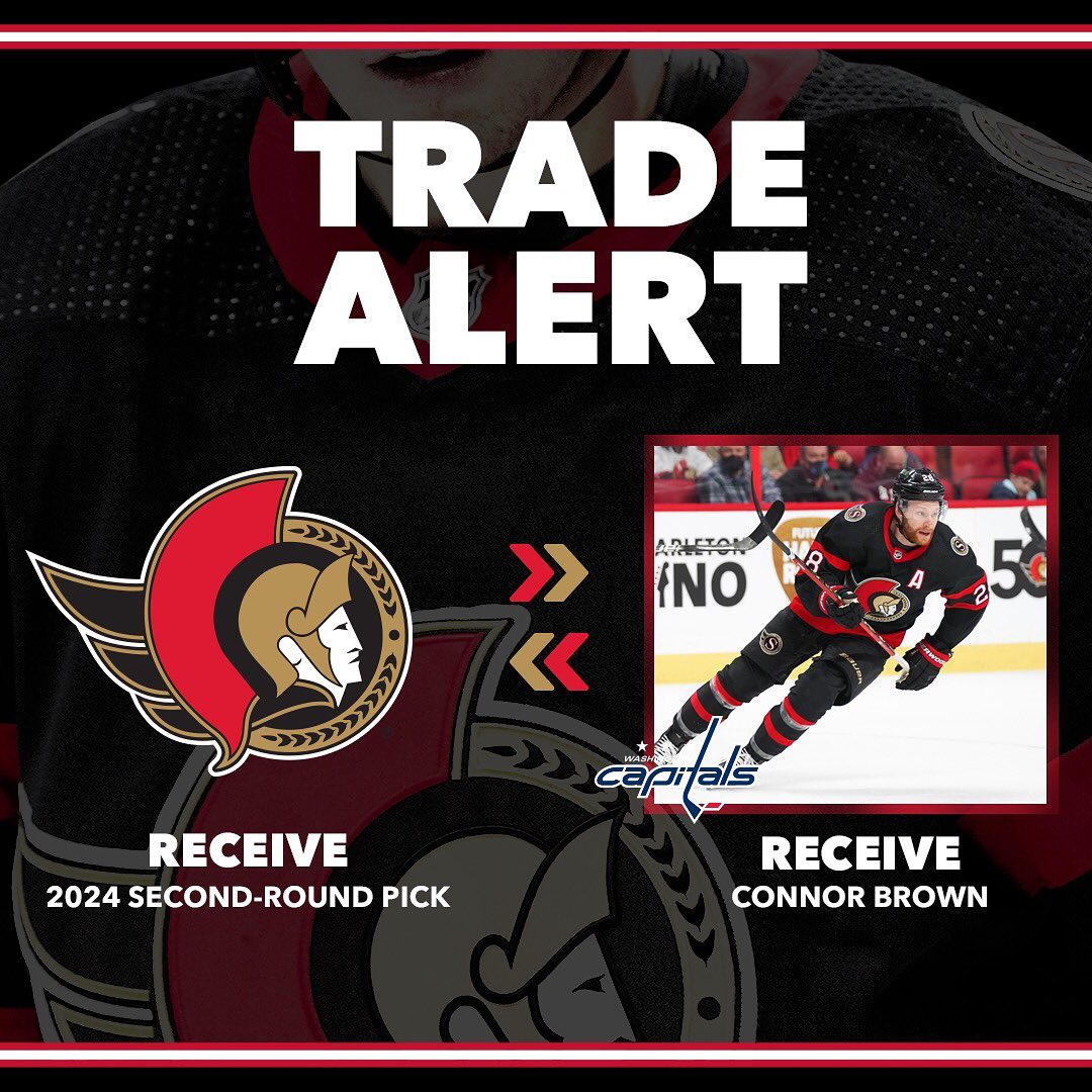 Roster update: The #Sens have acquired a second-round pick in 2024 from Washingt...
