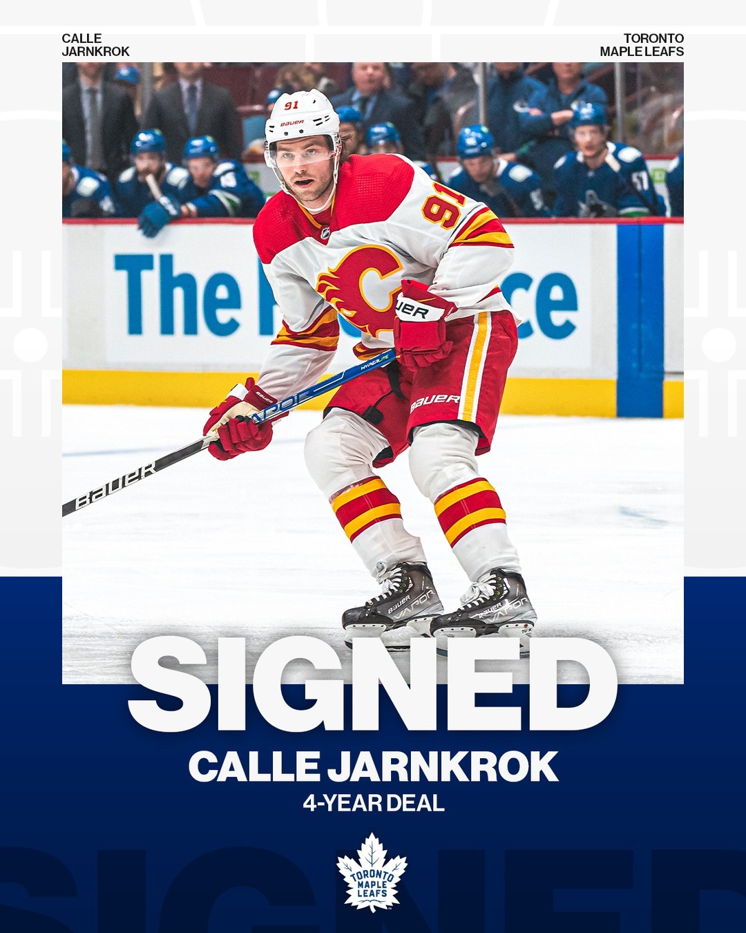 Next stop  Toronto!  Calle Jarnkrok (@jarnkrokofficial) has signed a four-year d...