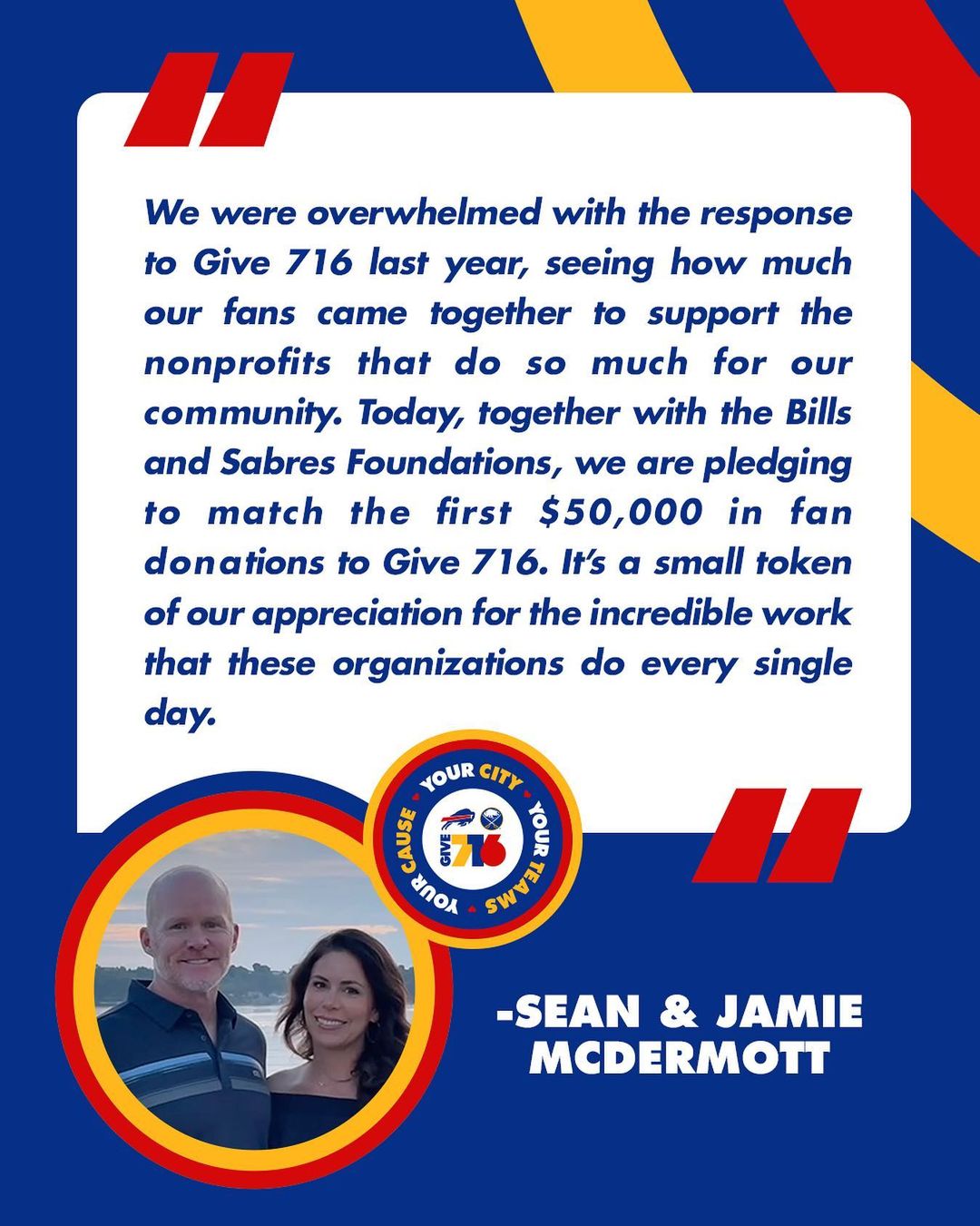 Helping those who help make a difference in our community. Thank you Sean and Ja...