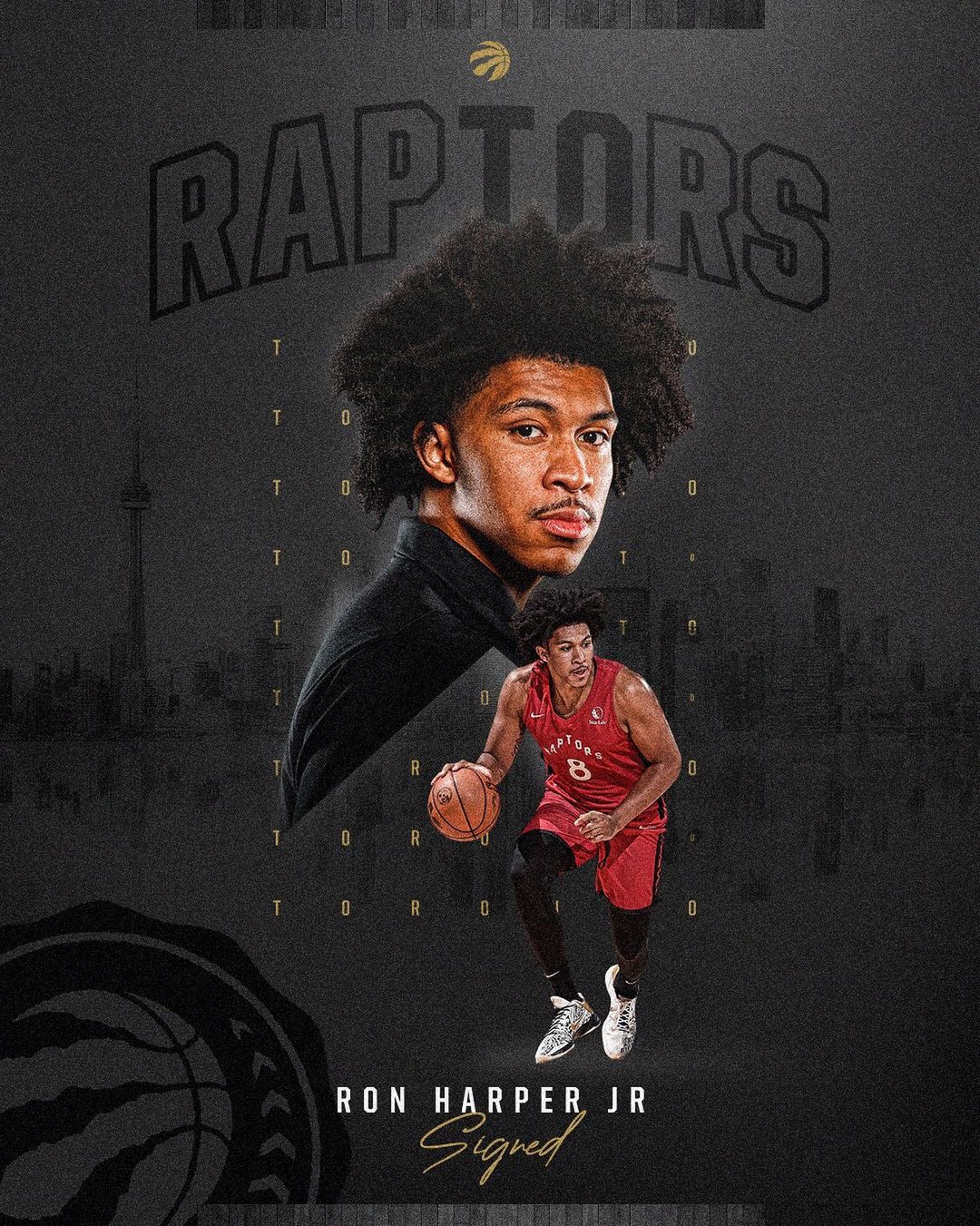 Welcome to the squad, @ron.harper.jr  #WeTheNorth...