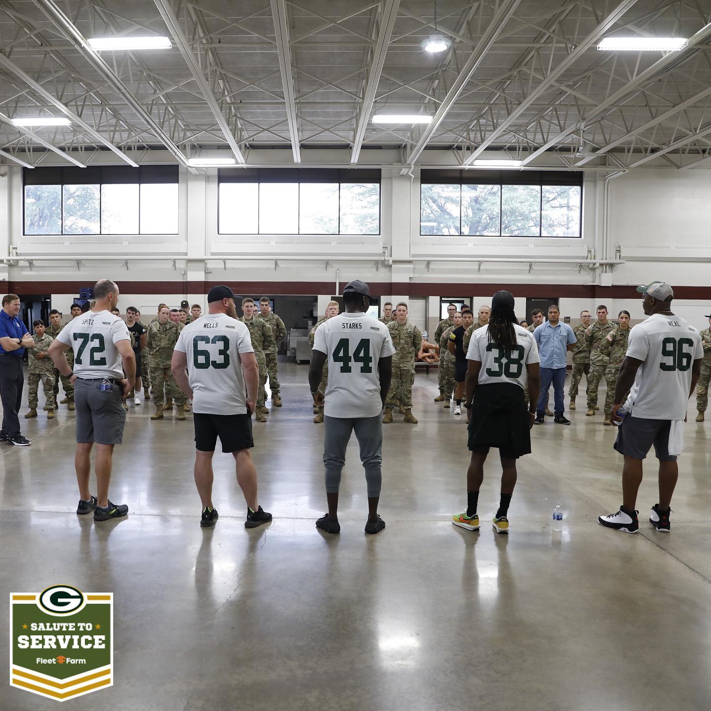 Day 4 of the #PackersRoadTrip began with a stop at the Wisconsin Army National G...