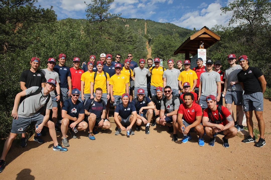 Our rookies got a good taste of Colorado today hiking the Manitou Incline! #GoAv...