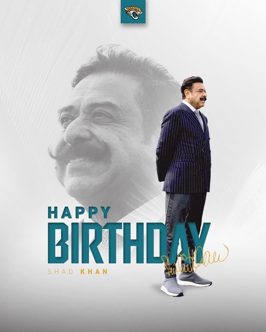 Sending a very special happy birthday to Shad Khan!  #DUUUVAL...