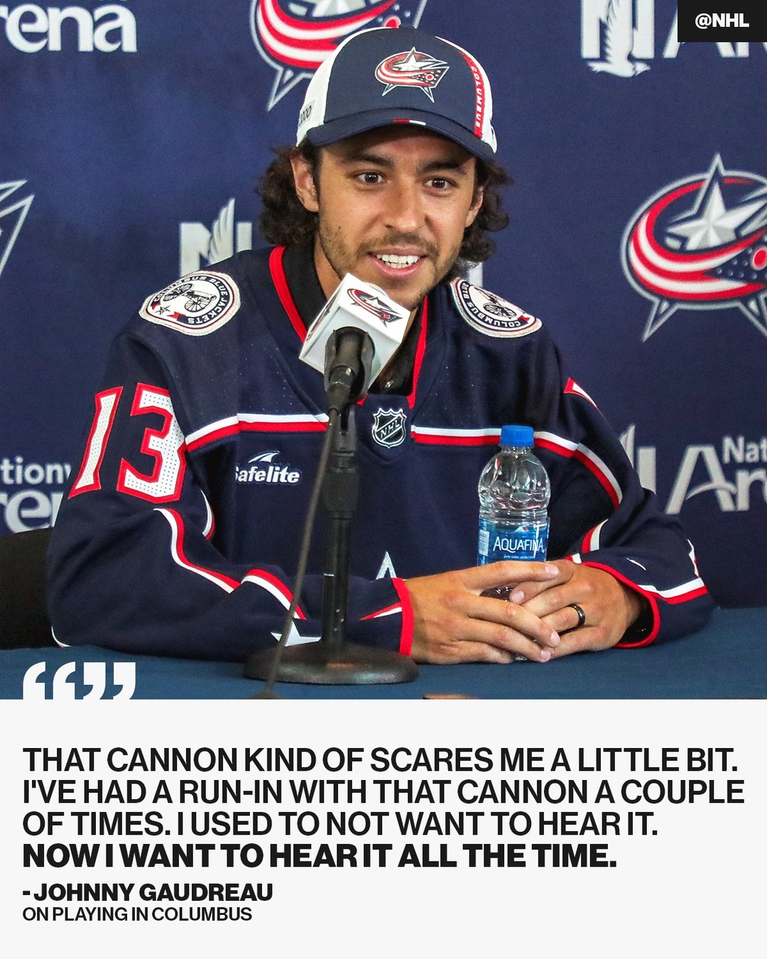 Facing your fears, one cannon at a time.  #NHLFreeAgency  ( @bluejacketsnhl)...