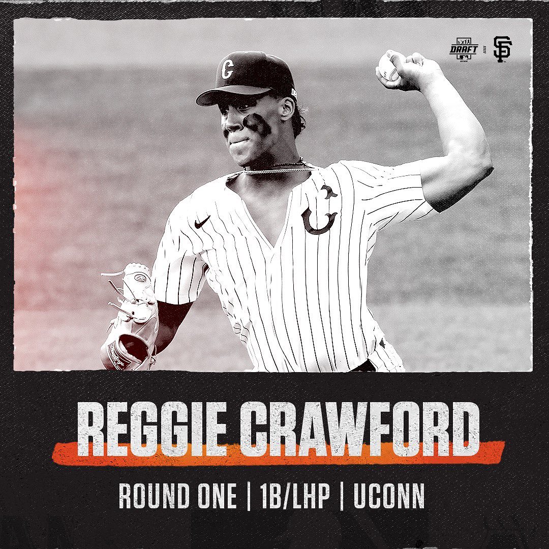 With the 30th pick in the MLB Draft, the #SFGiants select 1B/LHP Reggie Crawford...