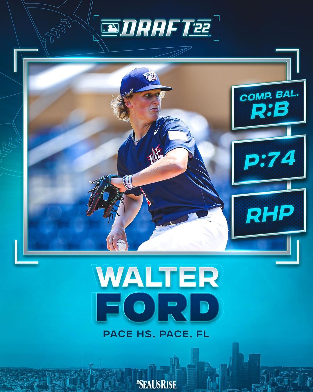 Drum roll please…  With the 74th pick in the 2022 #MLBDraft, we have selected ...