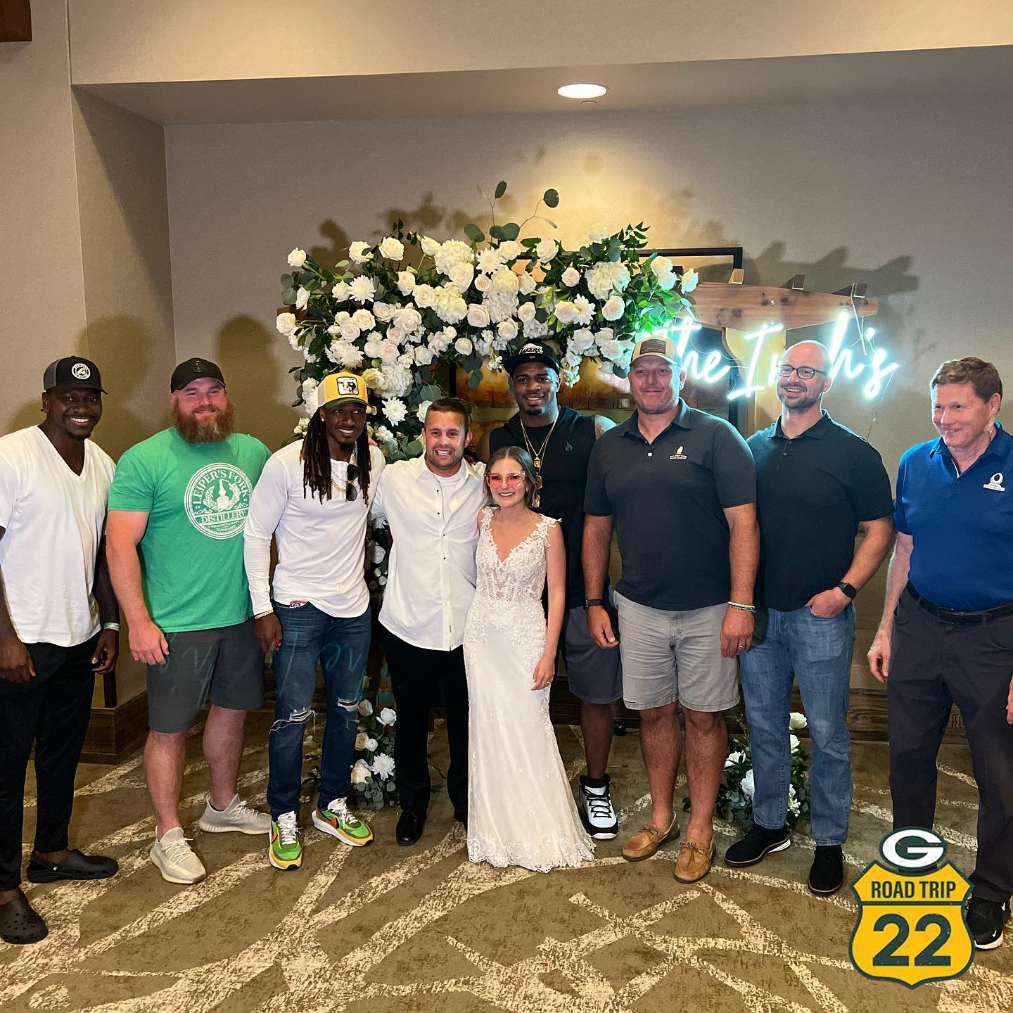 It was so fun, we decided to do it again! Wedding crash No. 2 of the #PackersRoa...