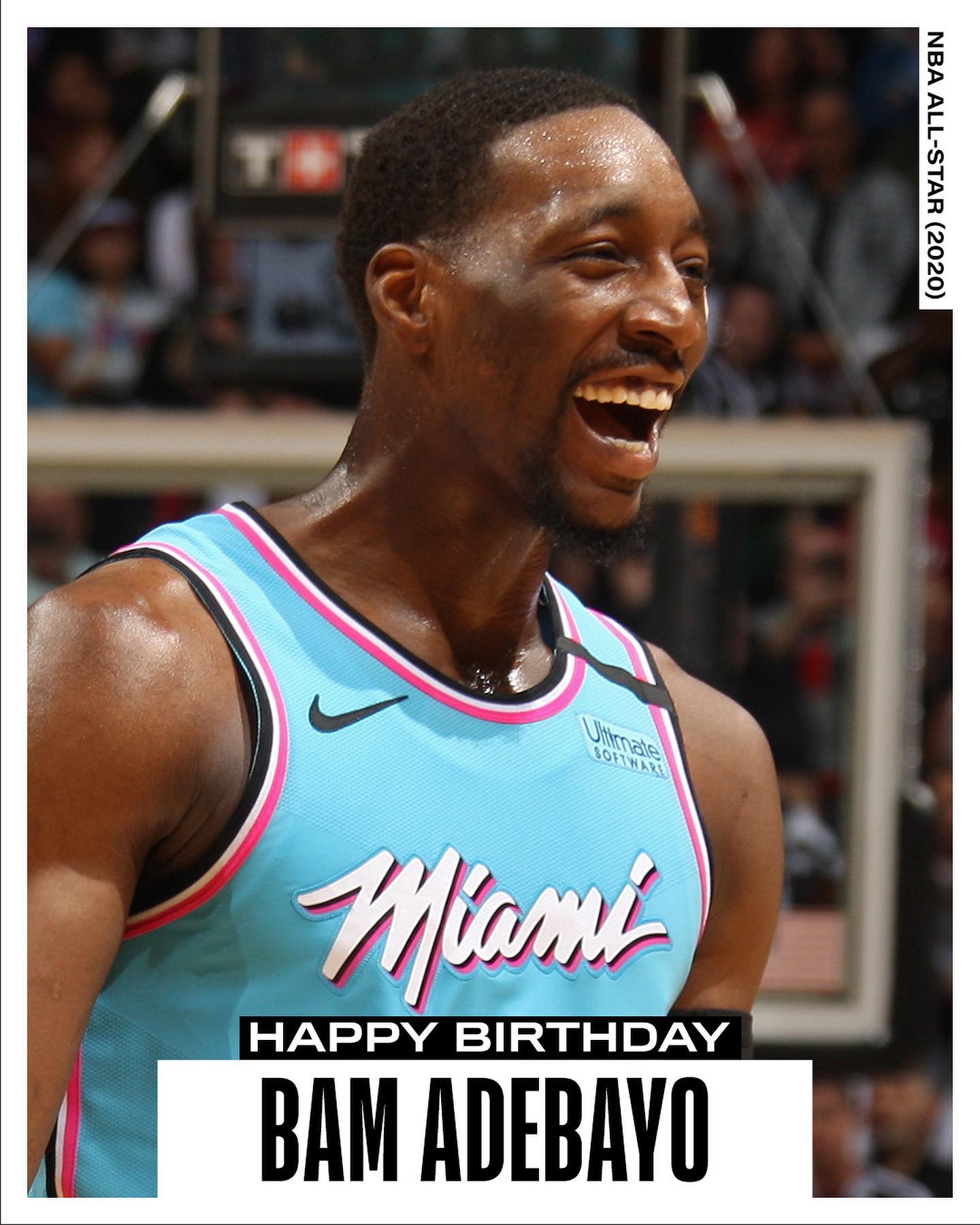 Join us in wishing @bam1of1 of the @miamiheat a HAPPY 25th BIRTHDAY! #NBABDAY...