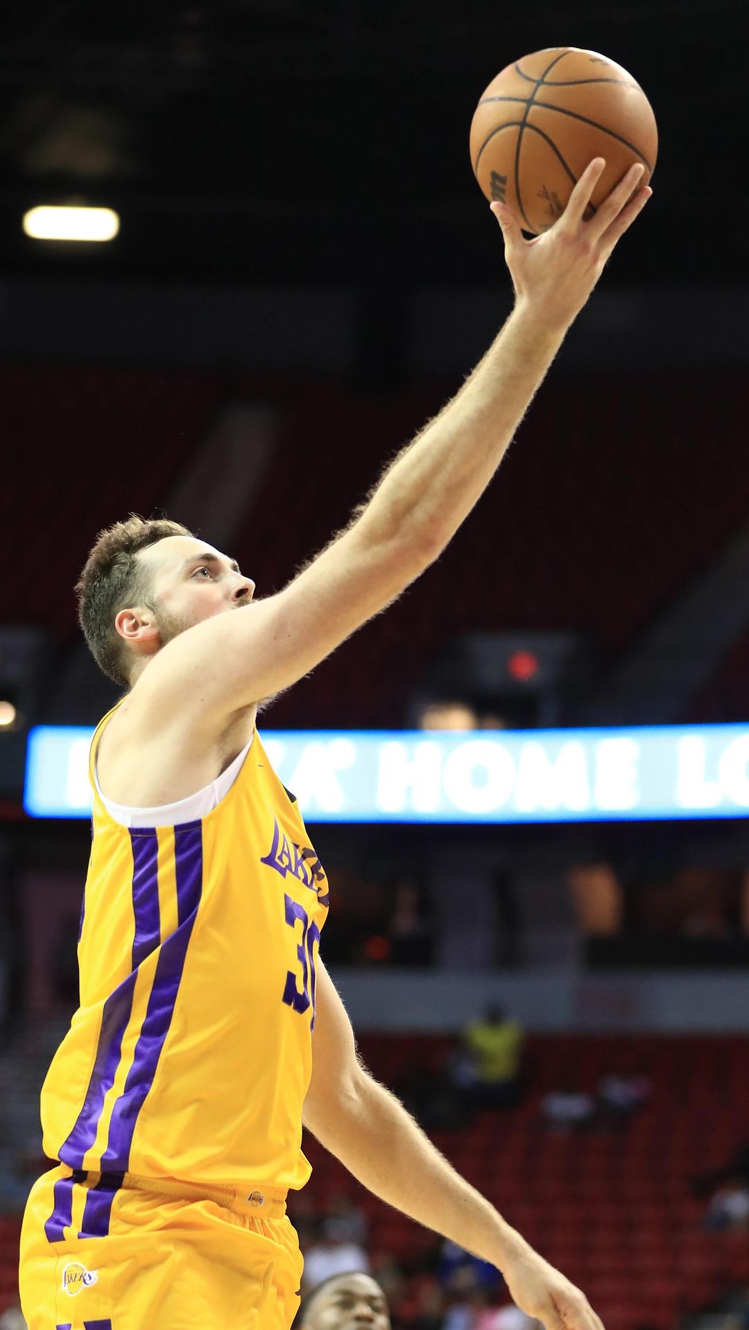 A seven-footer with the euro step!  #LakersSummer...