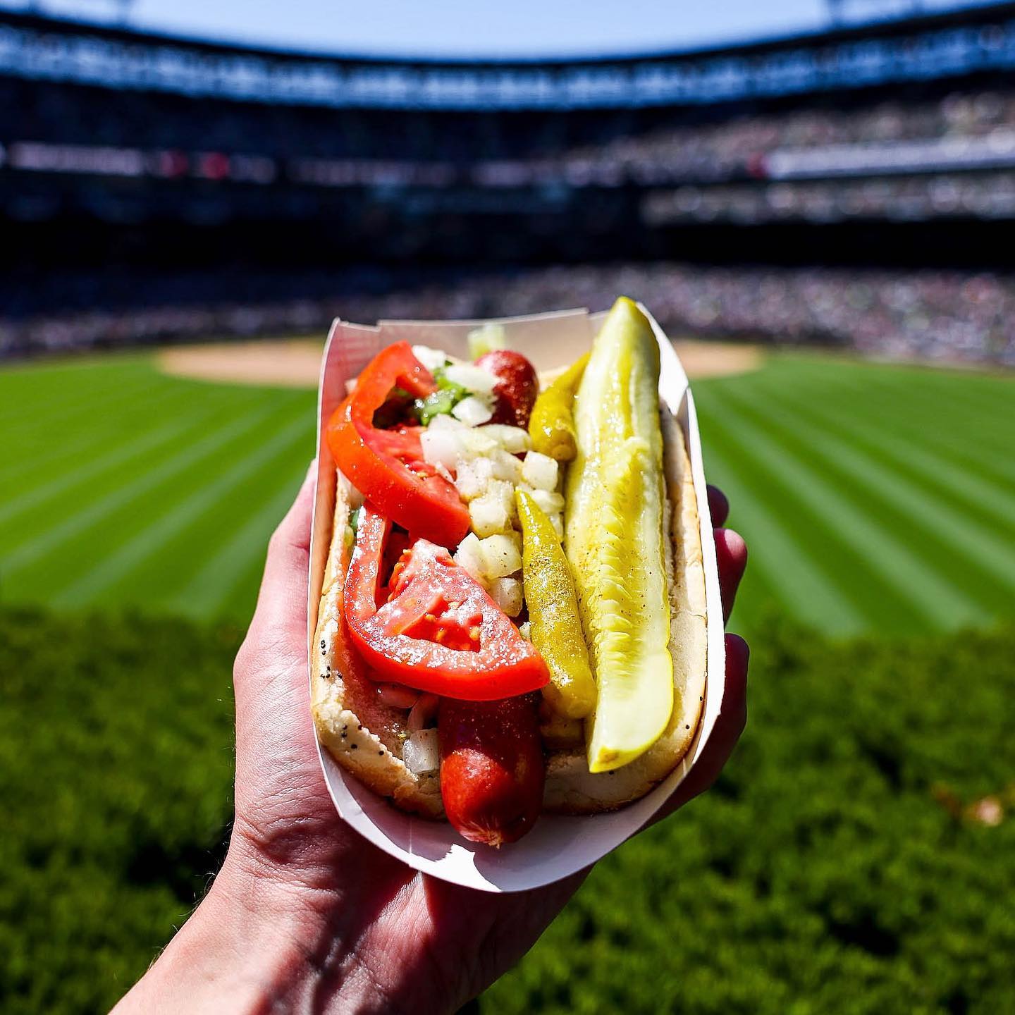 There is only one way to eat a hot dog. Happy #NationalHotDogDay, Chicago!...