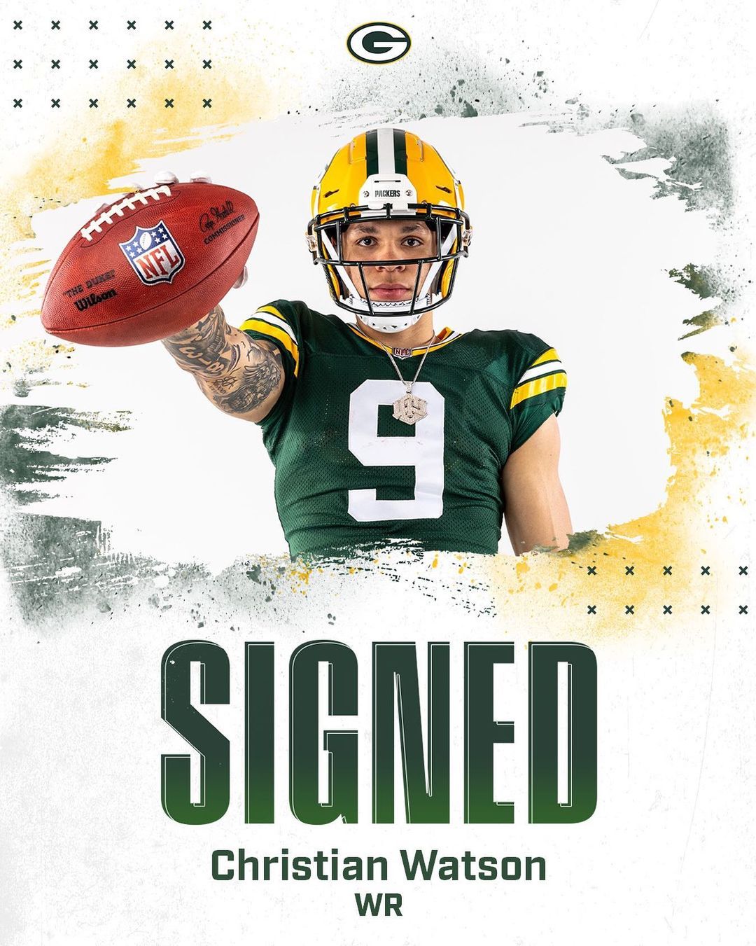 #Packers sign second-round WR Christian Watson  #GoPackGo...
