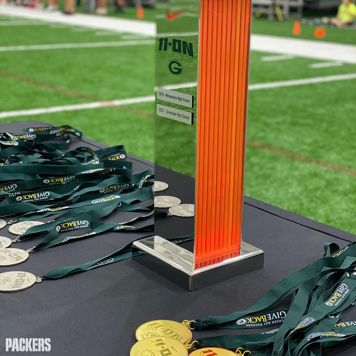 The #Packers 11-ON event sponsored by Nike featured nine high school teams from ...