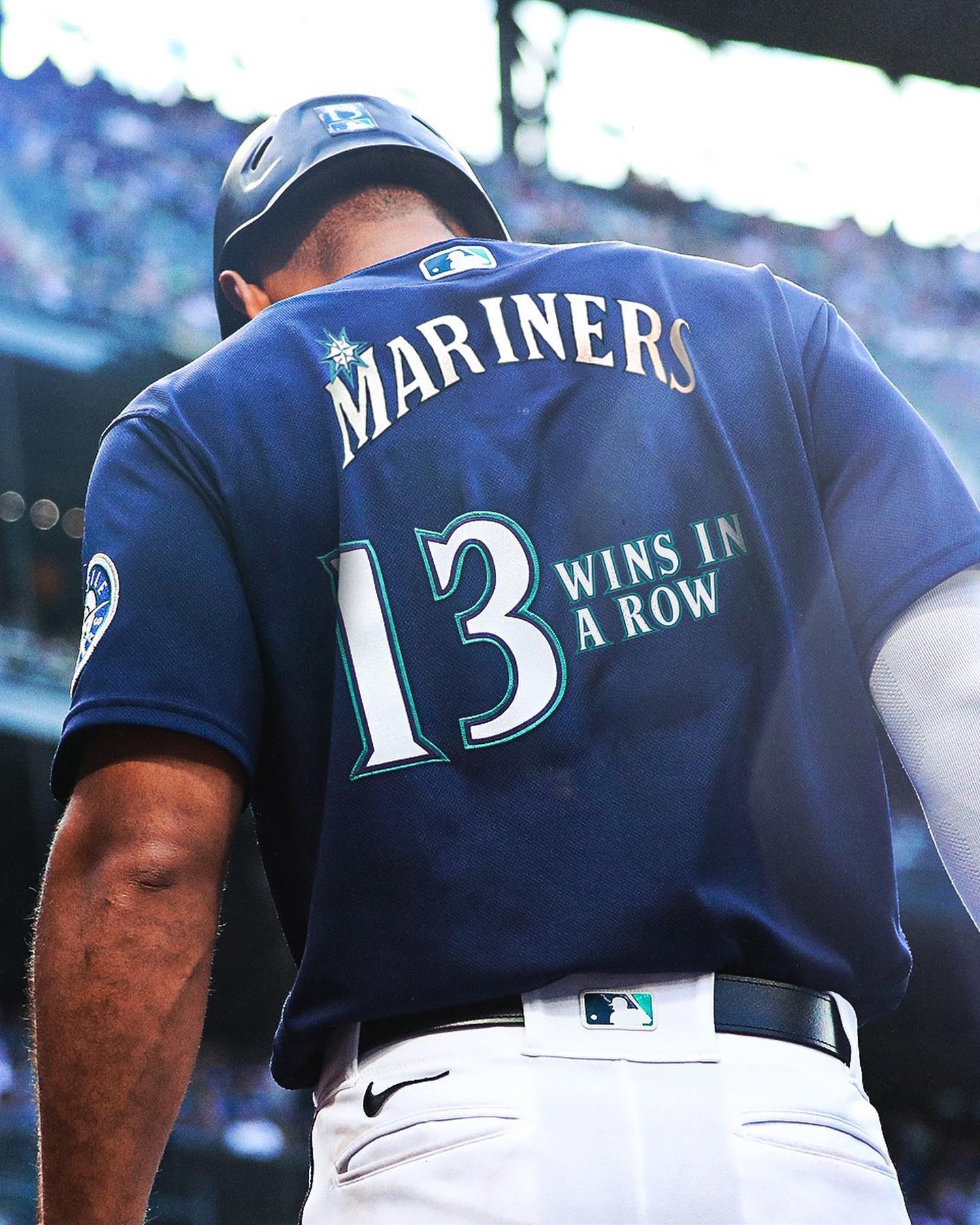 Lucky No. 13 for the @Mariners!...