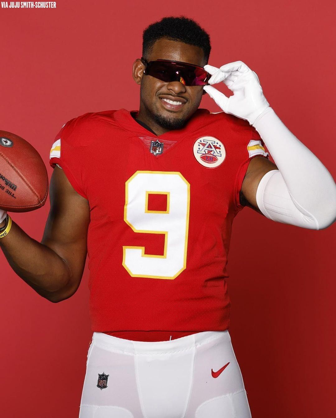 How many catches for JuJu in his first season with the @chiefs?...