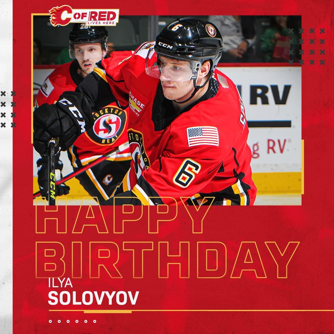 Birthday wishes go out to Flames prospect Ilya Solovyov, who turns 22 today!...