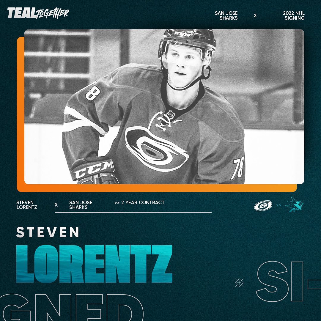 SIGNED  We have signed forward Steven Lorentz to a two-year deal....