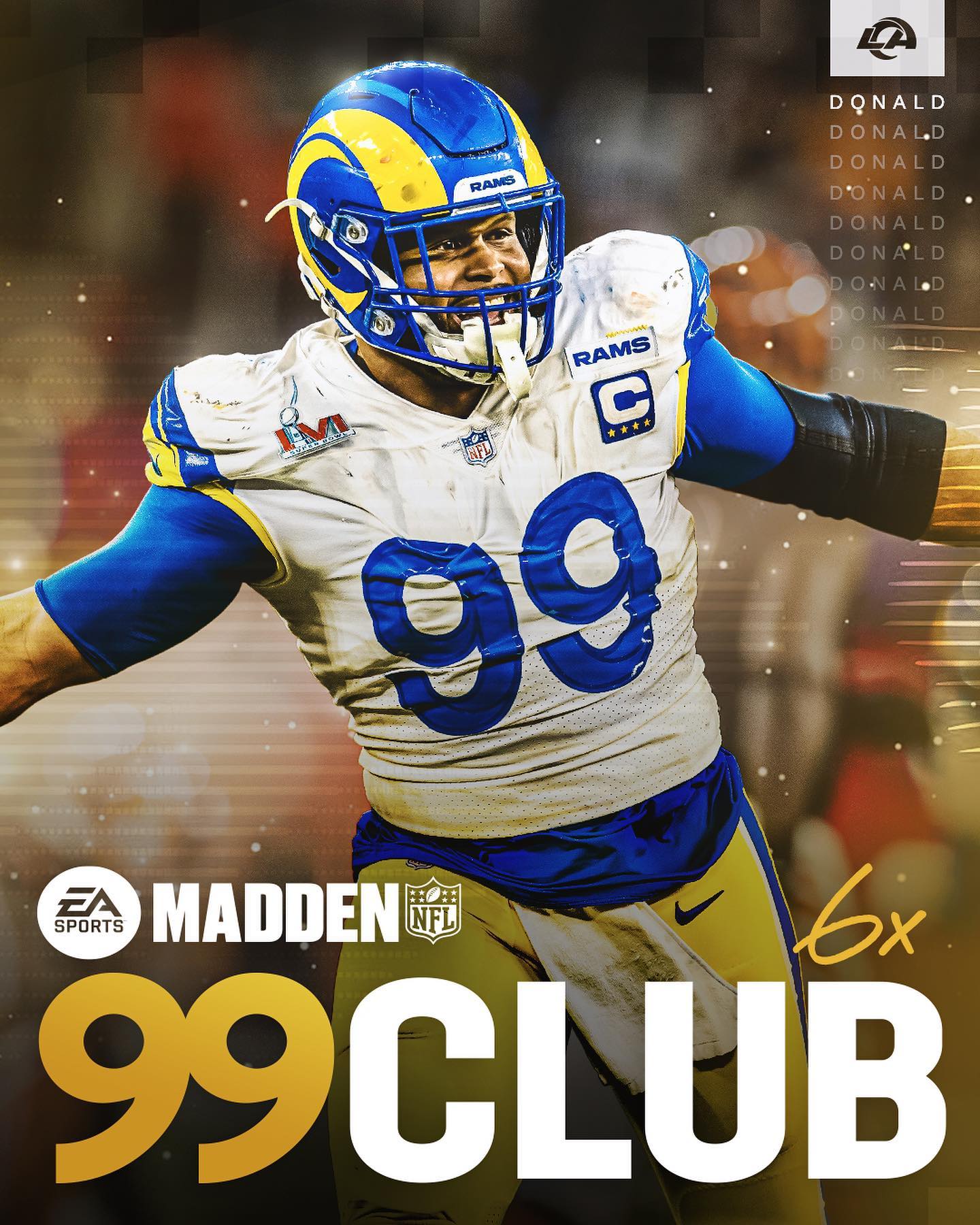 Can’t spell Madden without AD.  SIX-STRAIGHT #99Club appearances for @aarondon...