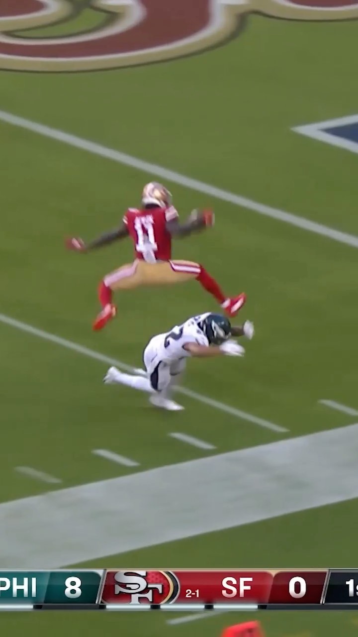 Air Aiyuk with a successful take off  Can’t wait for year 3⃣ @brandonaiyu...