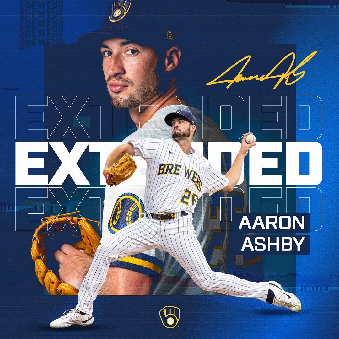 Committed to the Crew!  Aaron Ashby has signed a 5-year contract through the 202...