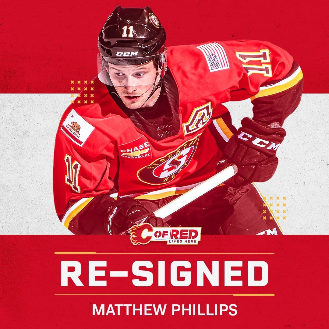 The Calgary kid is back! Matthew Phillips has signed a one-year, two-way contrac...