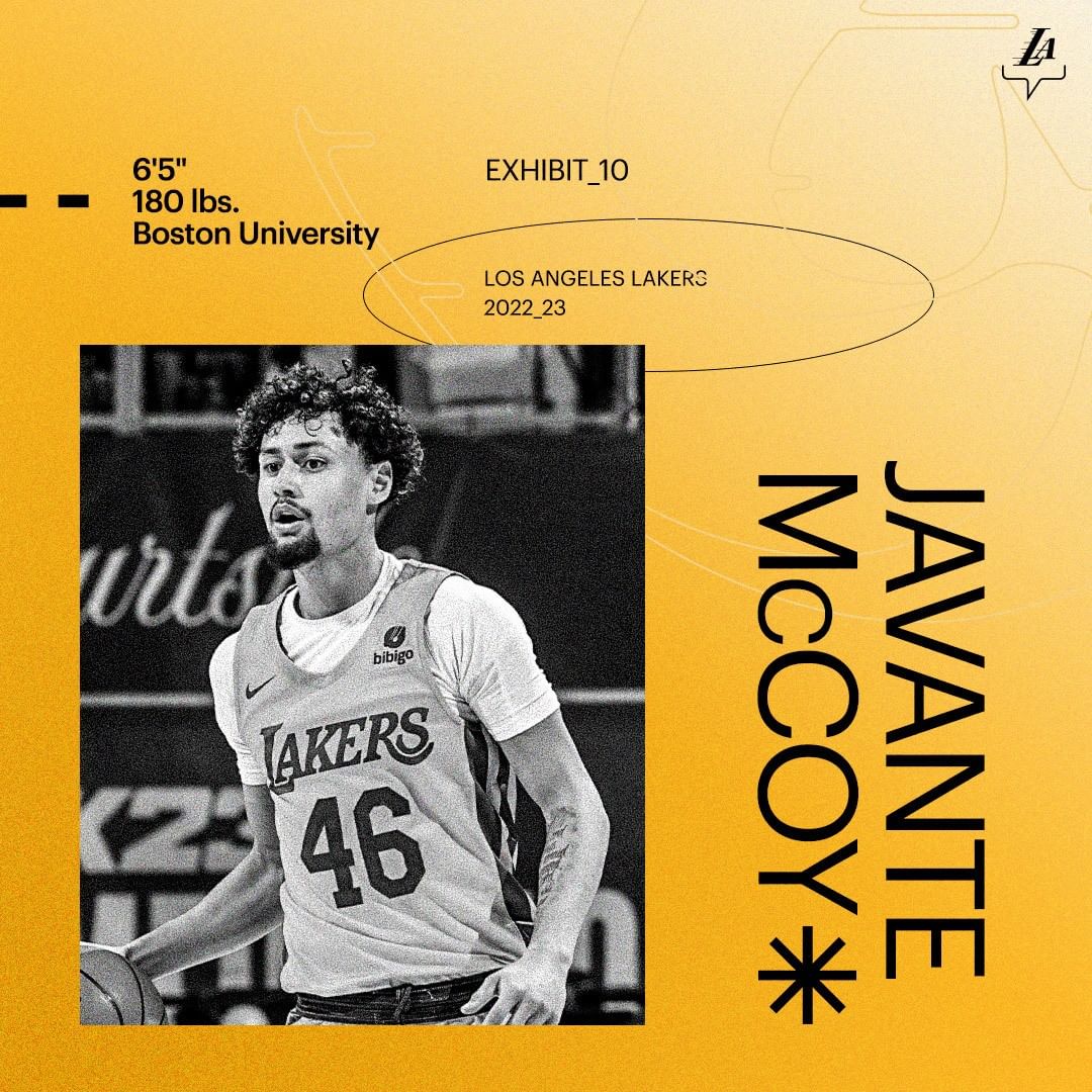 OFFICIAL: The Lakers have signed Javante McCoy and Fabian White Jr. to Exhibit-1...