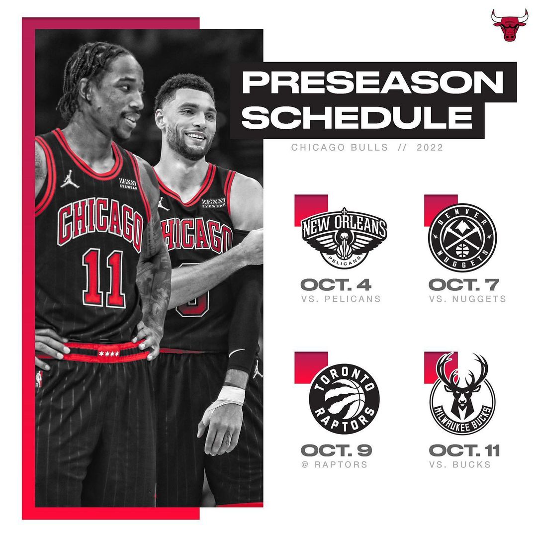 Our preseason schedule dropped...