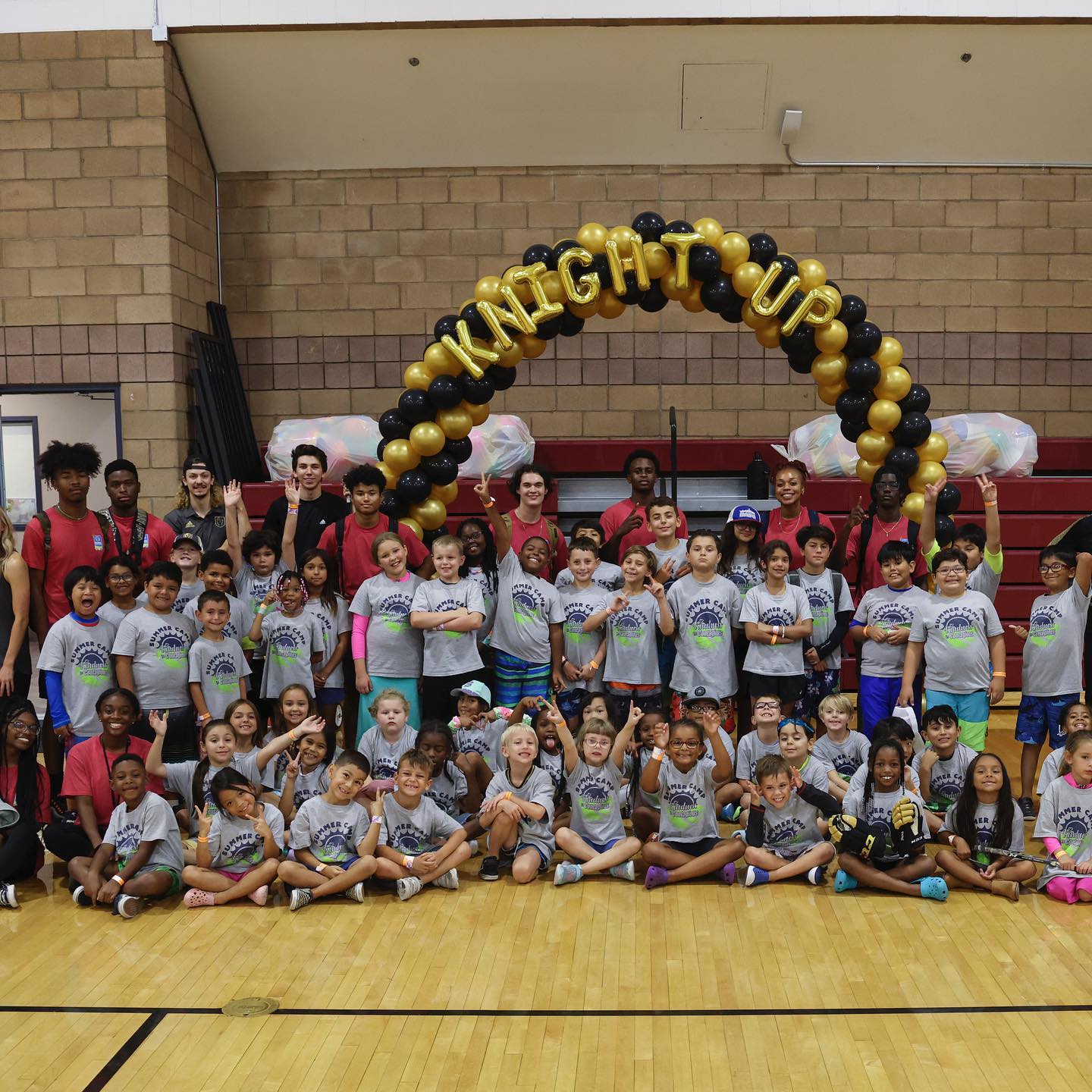 More than 600 kids at local summer camps learned the fundamentals of hockey toda...