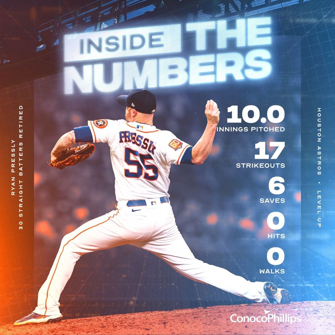@conocophillips takes you #InsideTheNumbers during Ryan Pressly's impressive str...