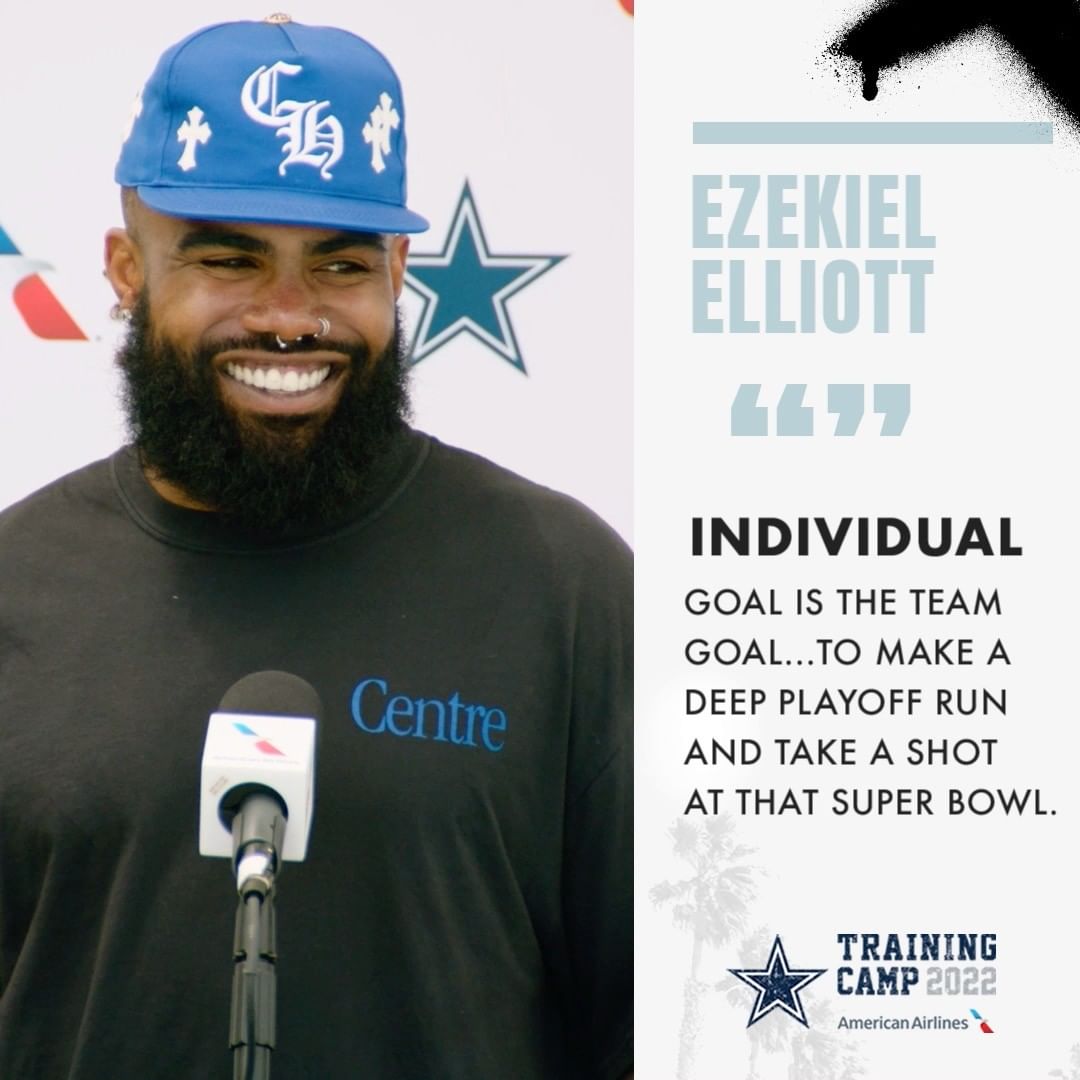 The individual goal is THE TEAM GOAL  #CowboysCamp  #DallasCowboys | @americana...