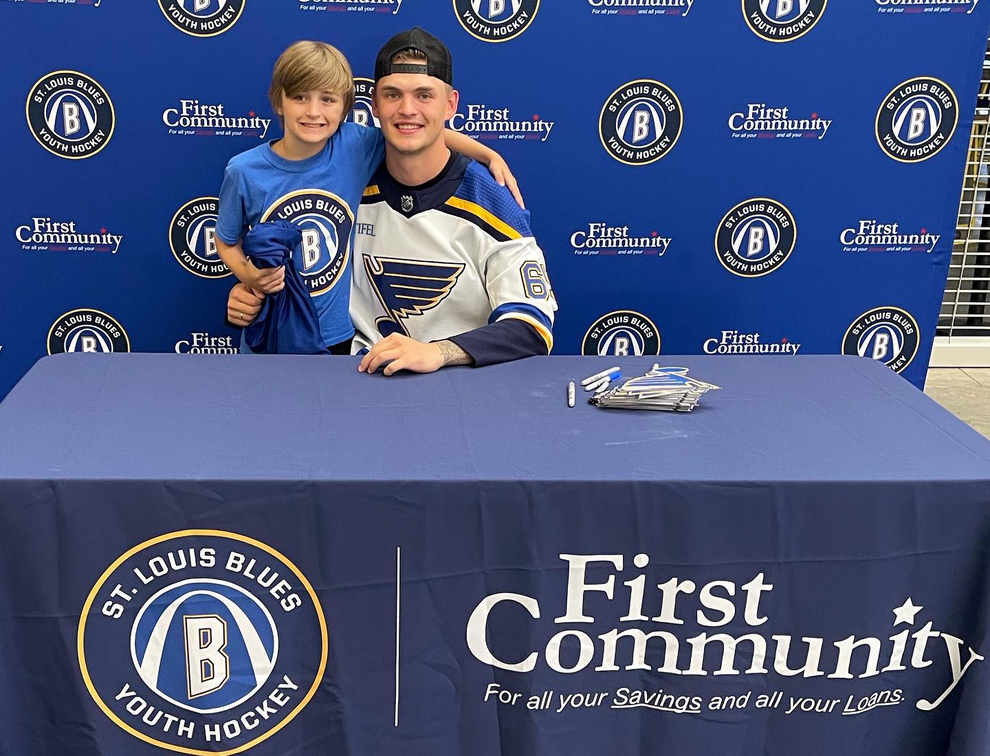 You never know which surprise guests may show up at Blues Youth Hockey Camp for ...
