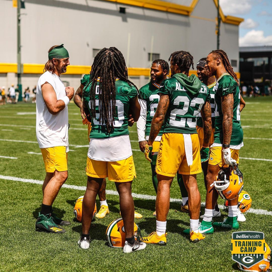 Facing the best on a daily basis. #GoPackGo #PackersCamp...