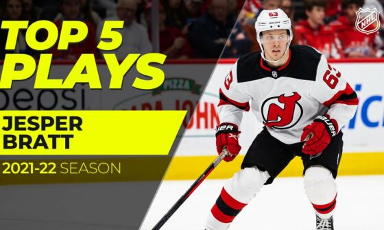 Top 5 Jesper Bratt Plays from 2021-22 | NHL