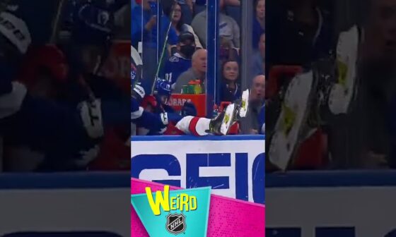 Wrong Bench! 😬 | Weird NHL #shorts