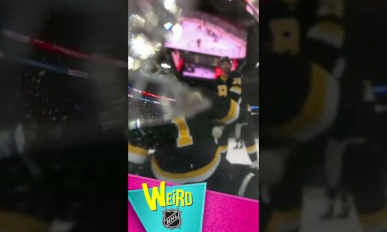 He Puts That Camera to Bed! ☠️ | Weird NHL #shorts