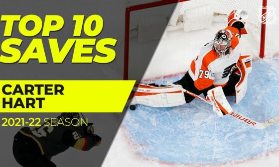 Happy Birthday  🥳  Carter Hart! | Top 10 Saves from 2021-22