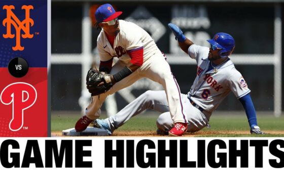 Mets vs. Phillies Game 2 Highlights (8/20/22) | MLB Highlights